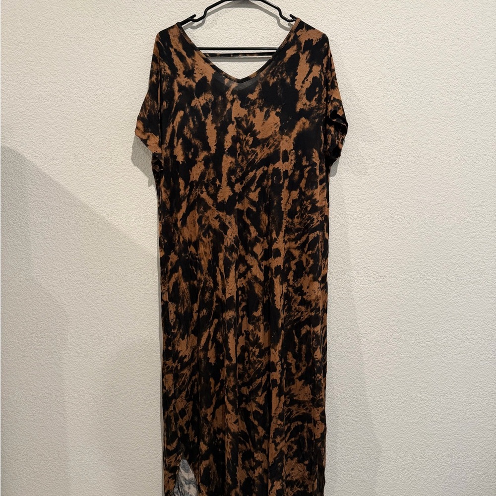 LuLaRoe Brown and Black Maxi Dress